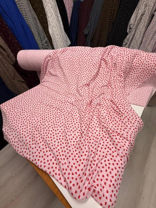 DESENLİ ÇİFT KAT MÜSLİN - PEMBE
